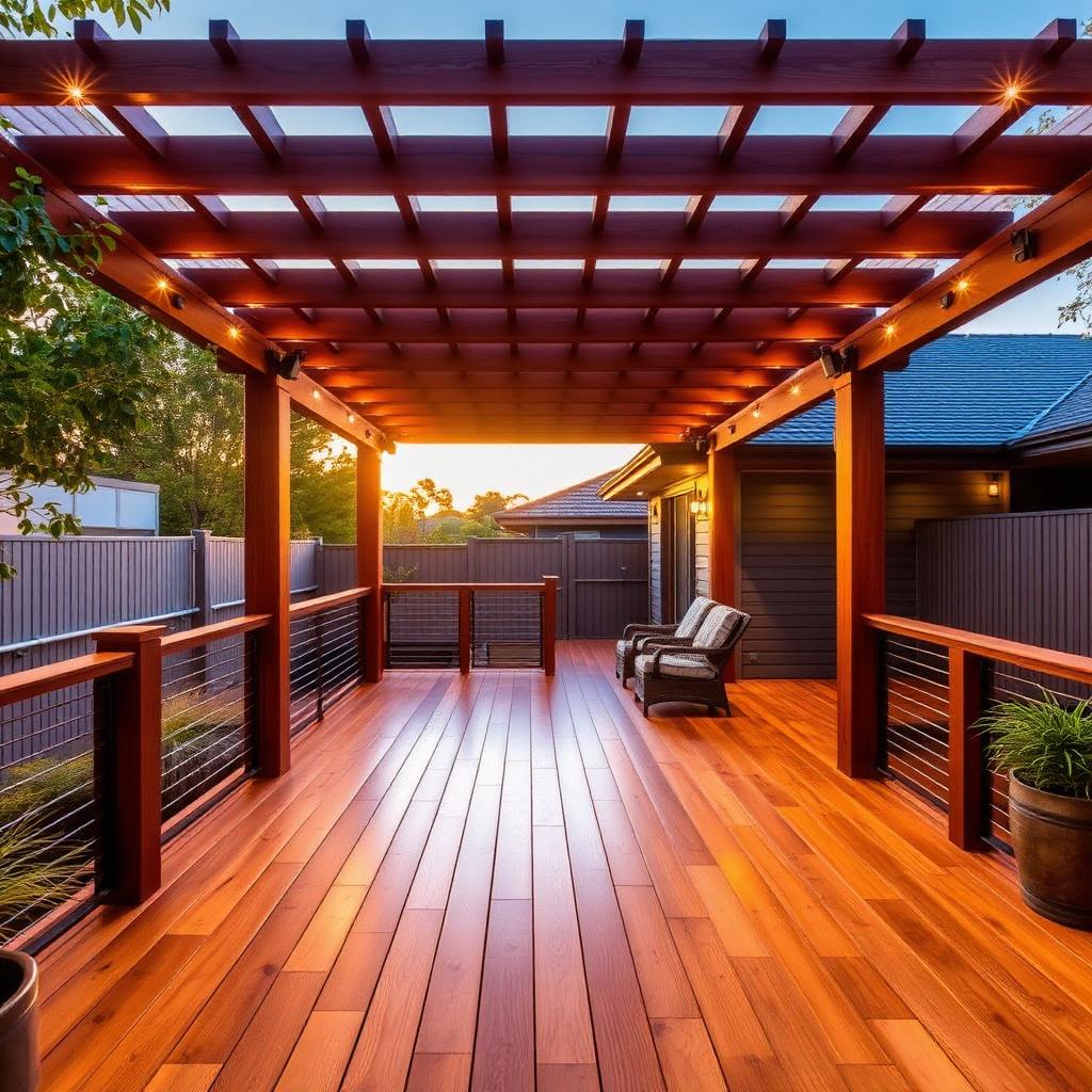 Custom timber deck