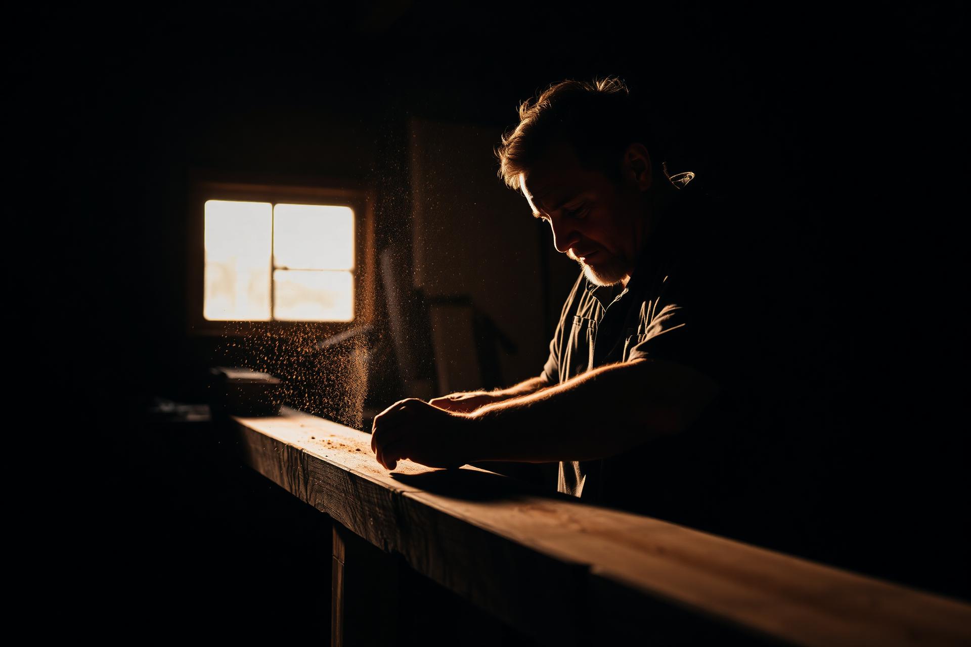 Carpenter at work